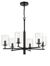 Craftmade 55626-FB flat black chandelier