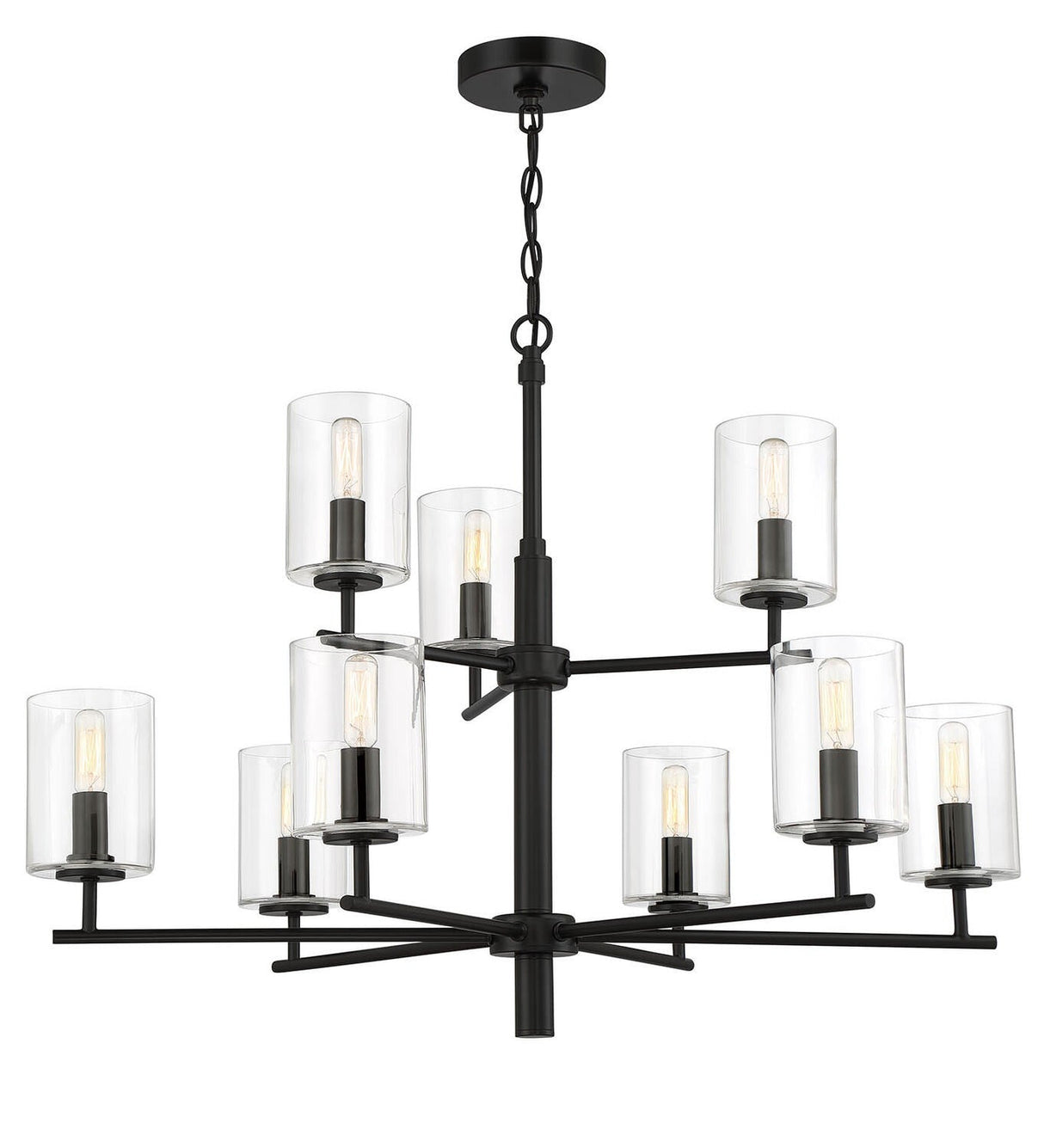 Craftmade 55629-FB flat black chandelier