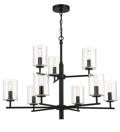 Craftmade 55629-FB flat black chandelier