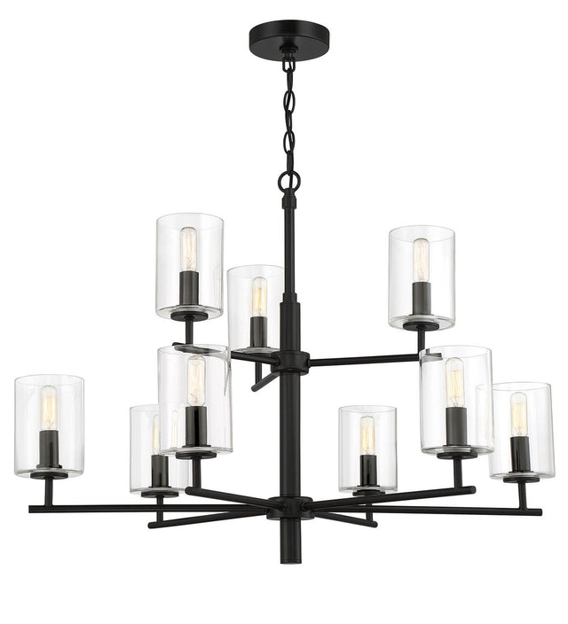 Craftmade 55629-FB flat black chandelier