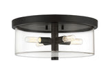 Craftmade 55684-FB flat black flushmount