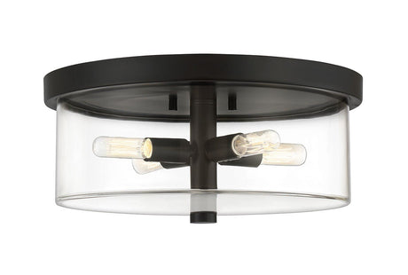 Craftmade 55684-FB flat black flushmount