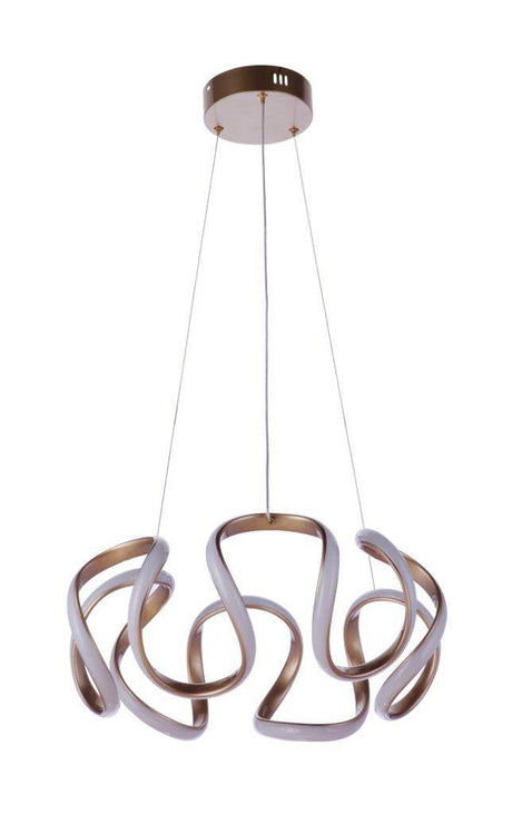 Craftmade 55790-CHB-LED Pulse pendant in polished brass, additional view
