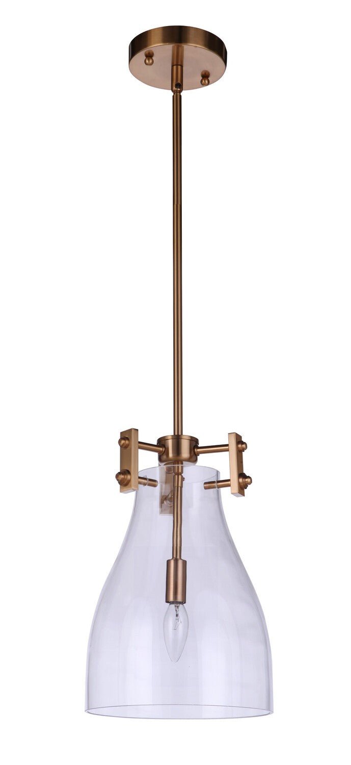 Craftmade 55891-SB satin brass pendant