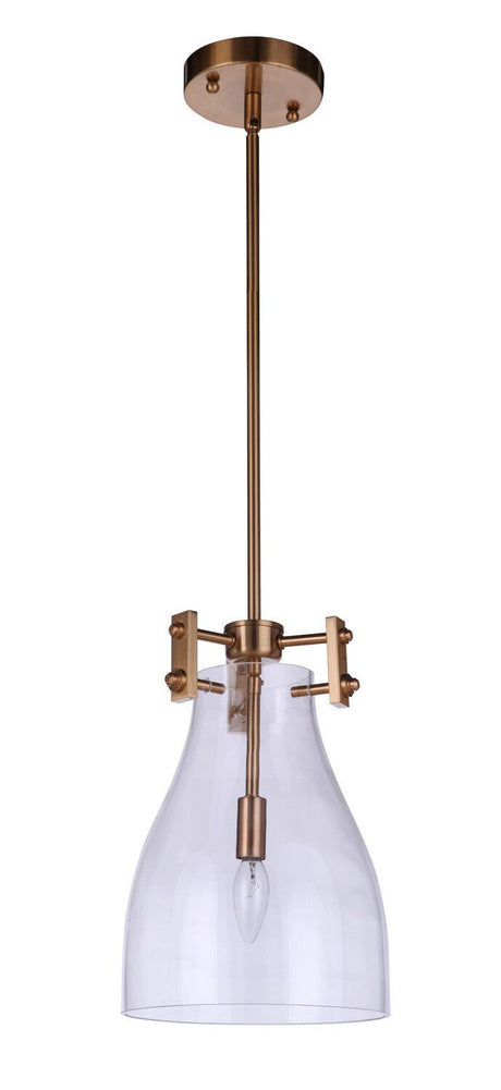 Craftmade 55891-SB satin brass pendant