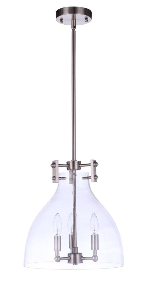 Craftmade 55893-BNK brushed polished nickel pendant