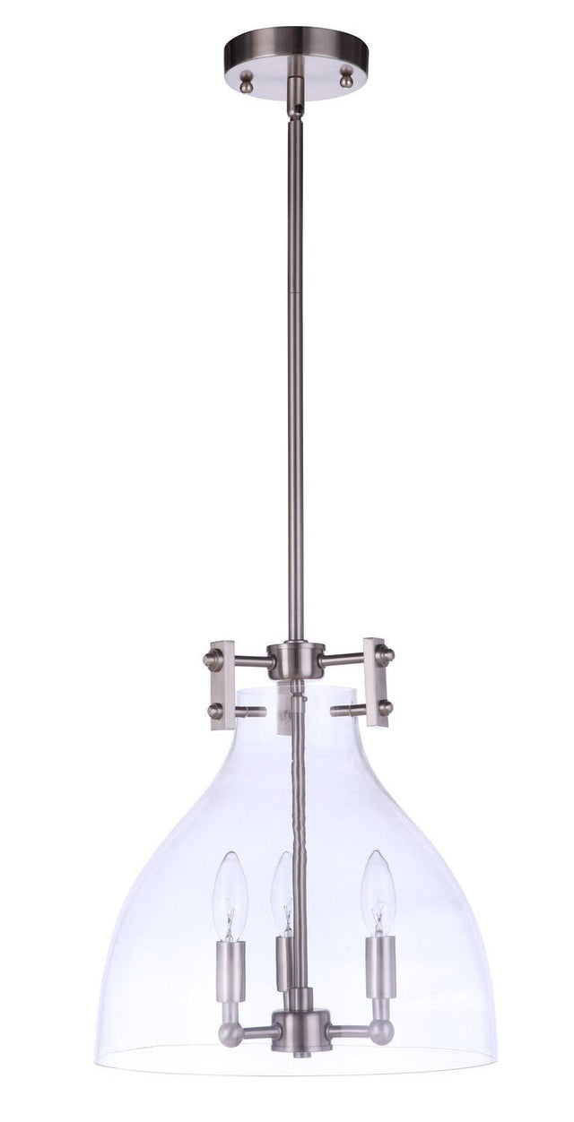 Craftmade 55893-BNK brushed polished nickel pendant