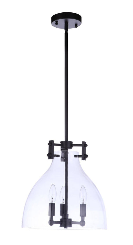 Craftmade 55893-FB flat black pendant