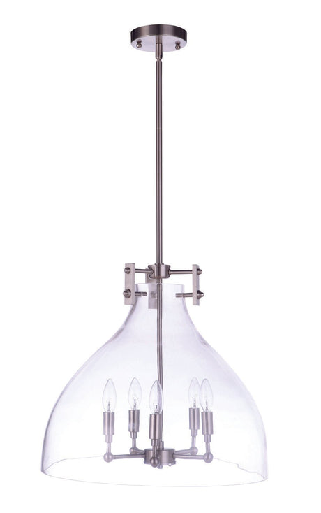 Craftmade 55895-BNK brushed polished nickel pendant