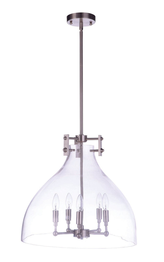 Craftmade 55895-BNK brushed polished nickel pendant