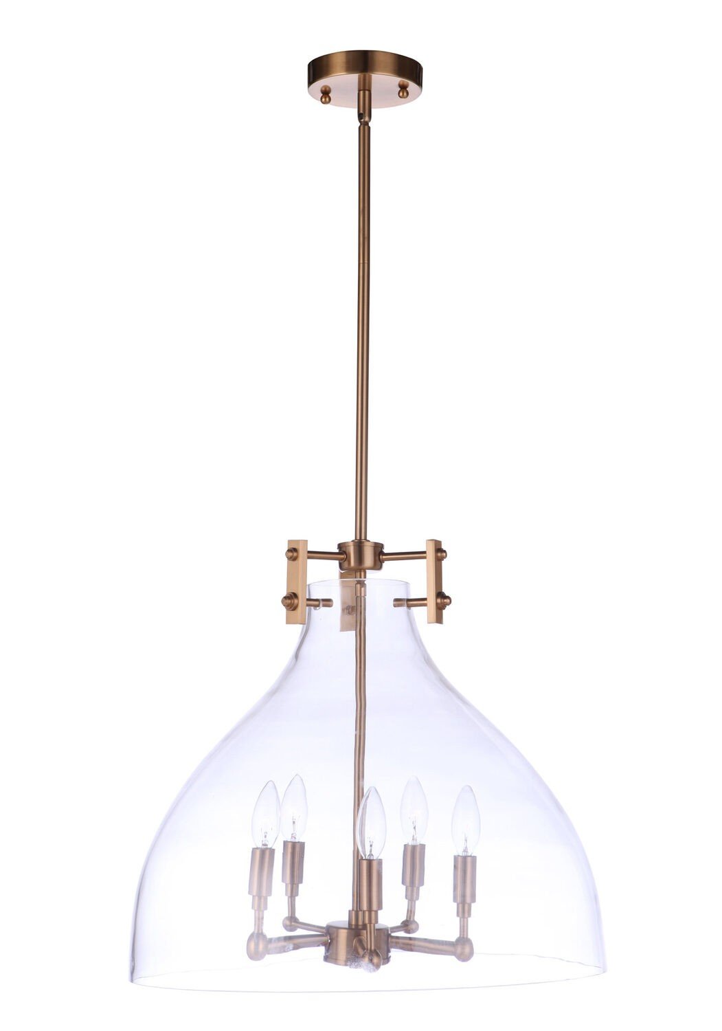 Craftmade 55895-SB satin brass pendant