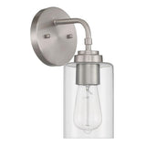 Craftmade 56001-BNK brushed polished nickel wall sconce