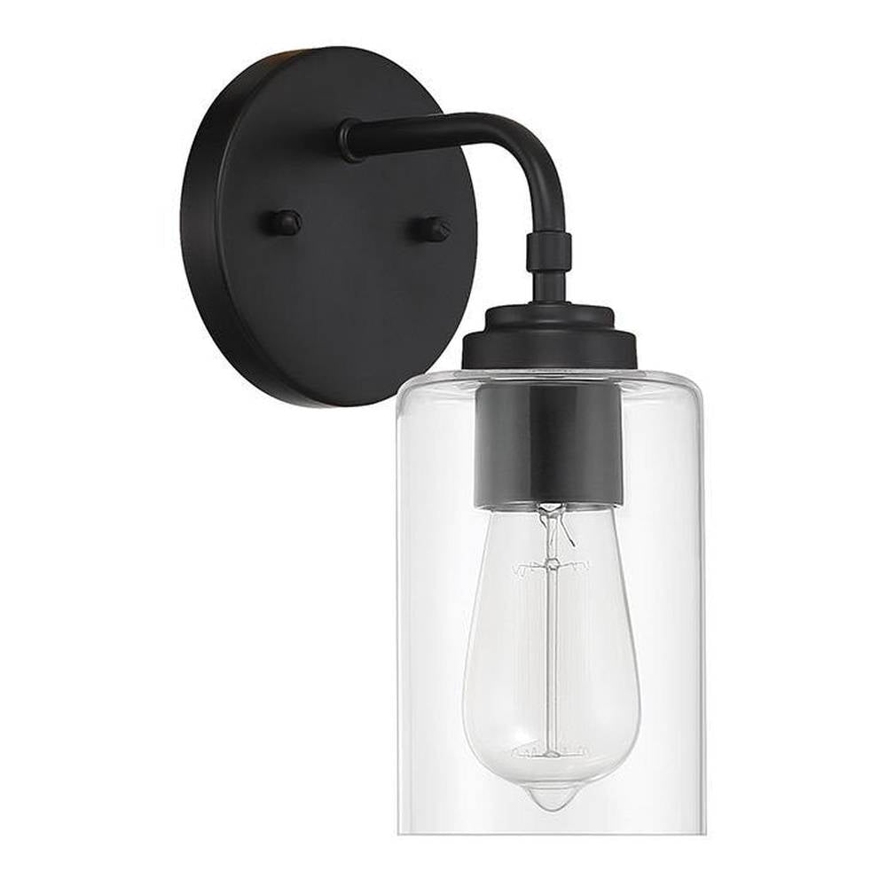 Craftmade 56001-FB flat black wall sconce