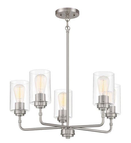 Craftmade 56025-BNK brushed polished nickel chandelier
