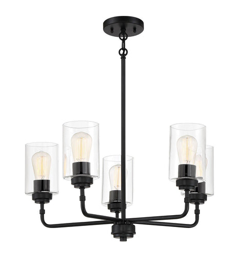 Craftmade 56025-FB flat black chandelier