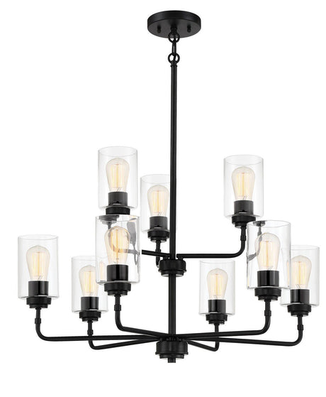 Craftmade 56029-FB flat black chandelier