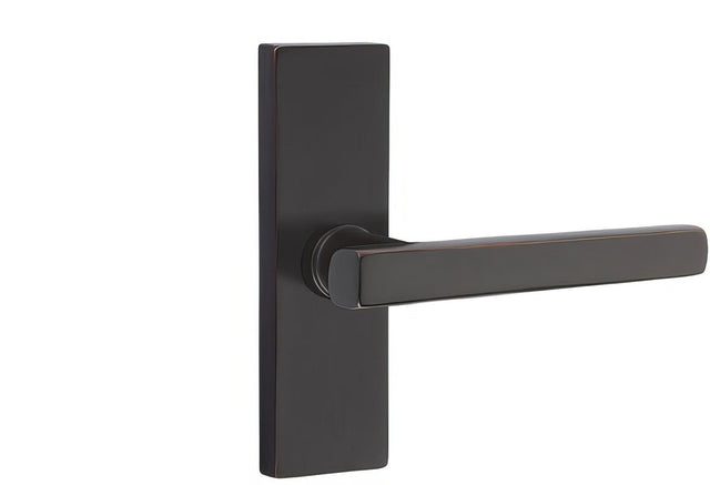 Emtek 5607FRLUS10BRH oil rubbed bronze privacy door lever