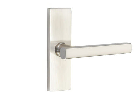 Emtek 5607FRLUS15LH satin nickel privacy door lever