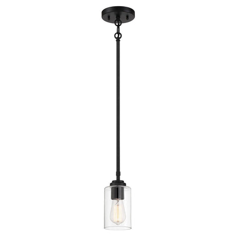 Craftmade 56091-FB flat black mini pendant
