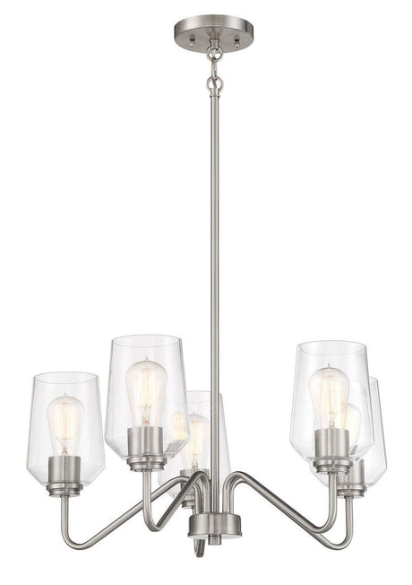 Craftmade 56125-BNK brushed polished nickel chandelier