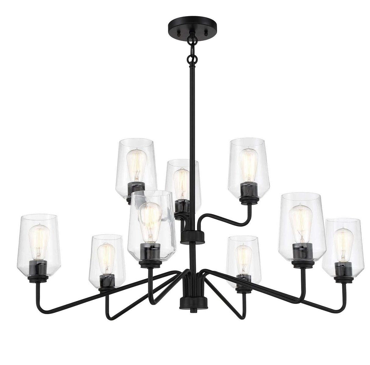 Craftmade 56129-FB flat black chandelier