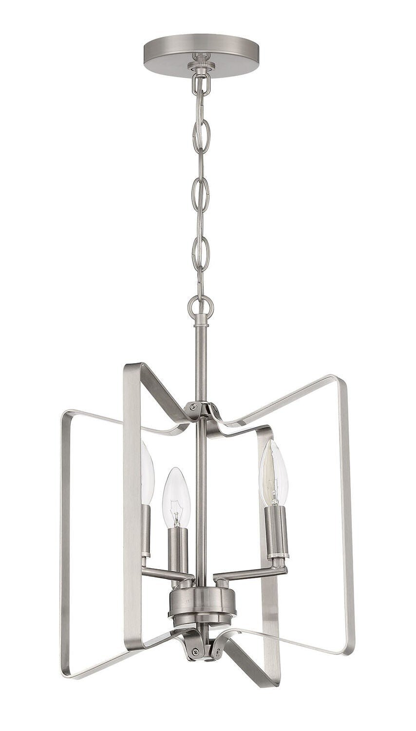 Craftmade 56153-BNK brushed polished nickel convertible semi flush
