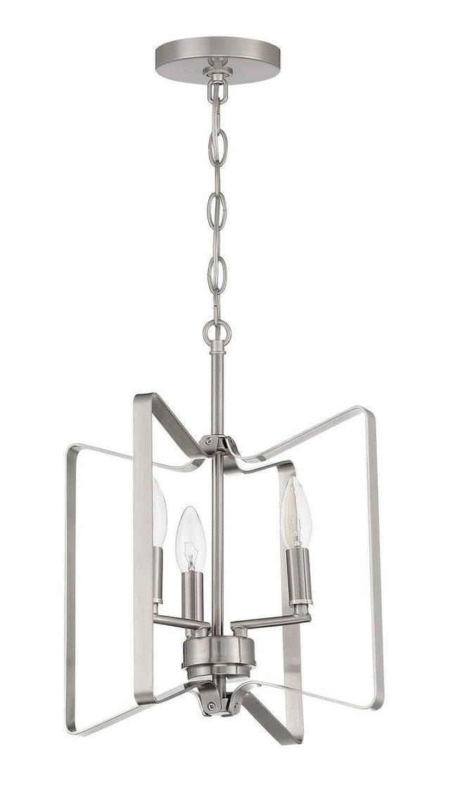 Craftmade 56153-BNK brushed polished nickel convertible semi flush