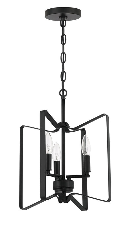 Craftmade 56153-FB flat black convertible semi flush