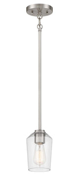 Craftmade 56191-BNK brushed polished nickel mini pendant
