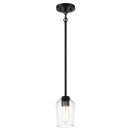 Craftmade 56191-FB flat black mini pendant