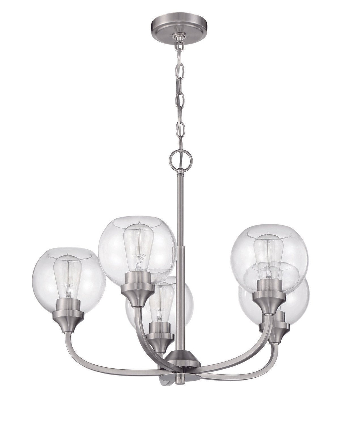 Craftmade 56225-BNK brushed polished nickel chandelier