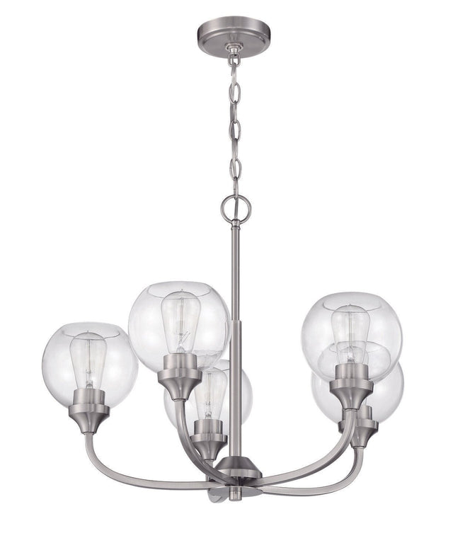 Craftmade 56225-BNK brushed polished nickel chandelier
