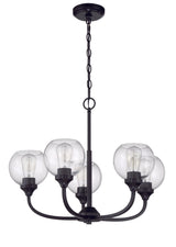 Craftmade 56225-FB flat black chandelier