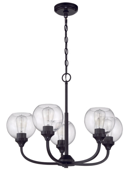 Craftmade 56225-FB flat black chandelier