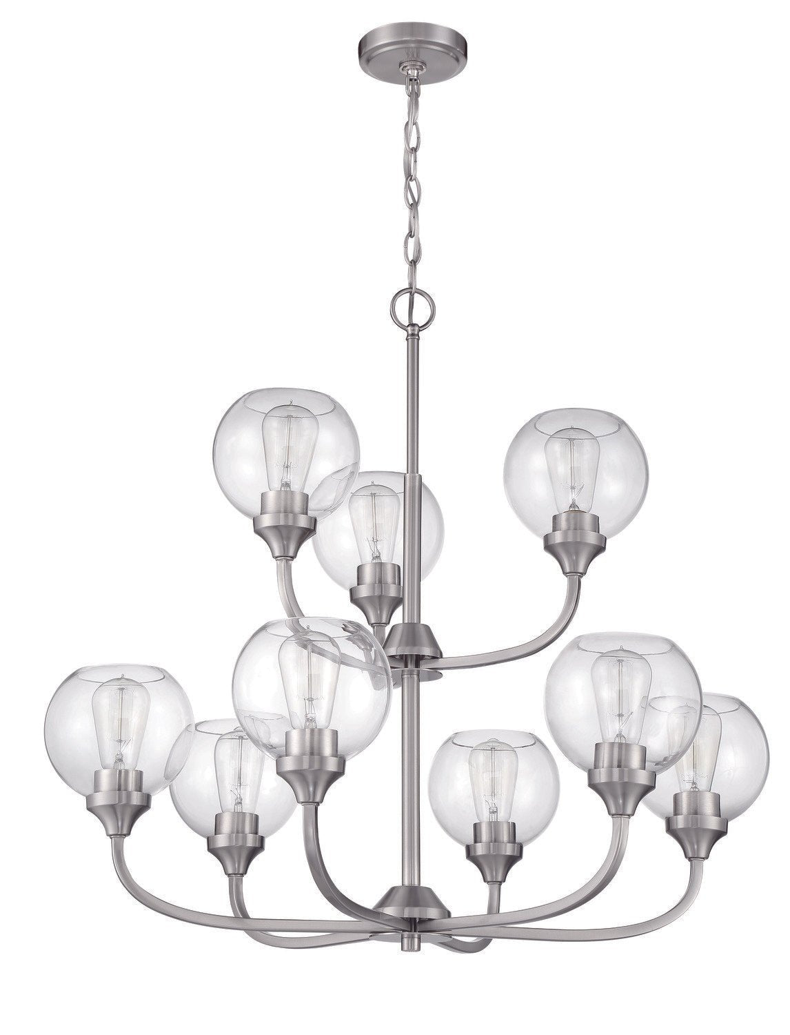Craftmade 56229-BNK brushed polished nickel chandelier