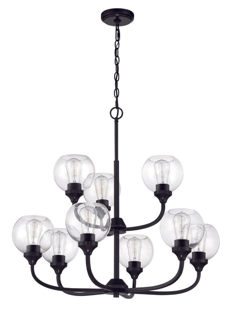 Craftmade 56229-FB flat black chandelier