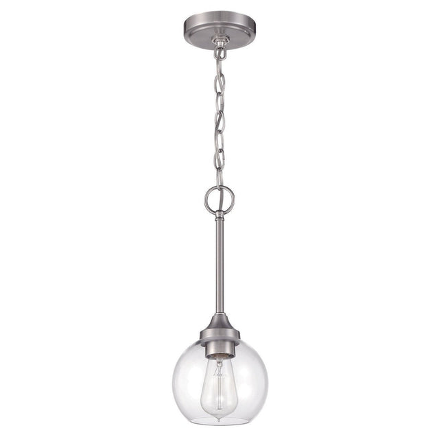 Craftmade 56291-BNK brushed polished nickel mini pendant