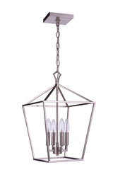 Craftmade 56334-BNK Flynt II 4 Light 12" Foyer Brushed Polished Nickel