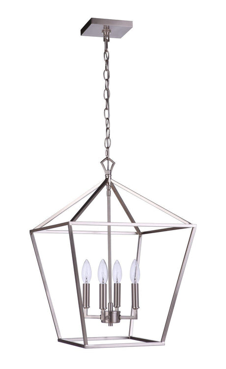 Craftmade 56335-BNK Flynt II 4 Light 16" Foyer Brushed Polished Nickel