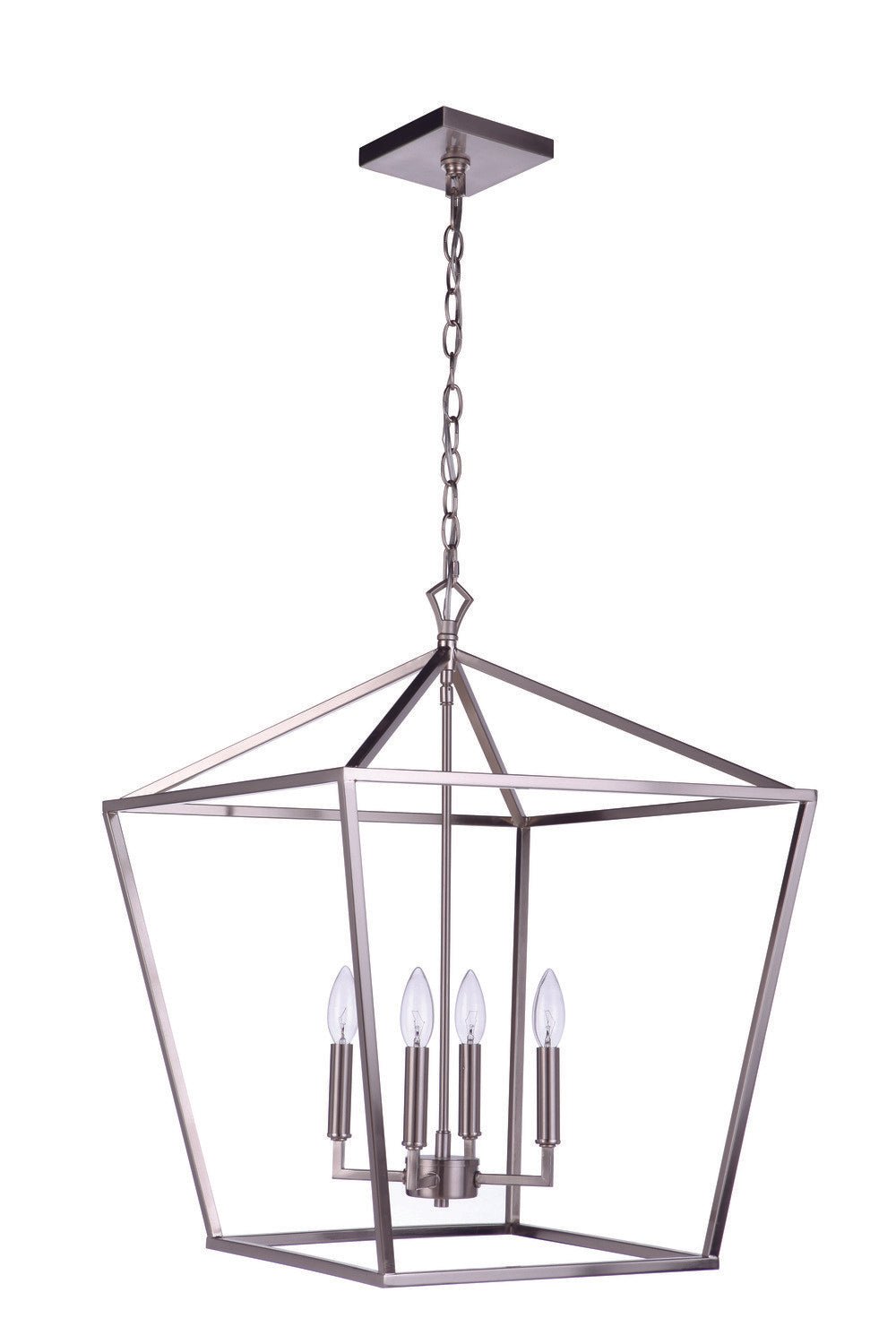 Craftmade 56336-BNK Flynt II 4 Light 20" Foyer Brushed Polished Nickel