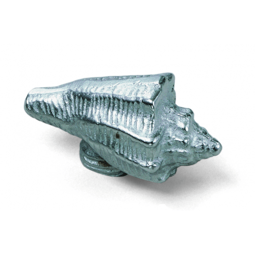 Laurey 56360 563 Oceana Zinc Conch Cabinet Knob Silverado