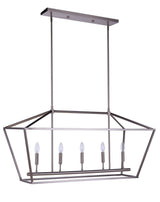 Craftmade 56375-BNK Flynt II island in polished brass, additional view
