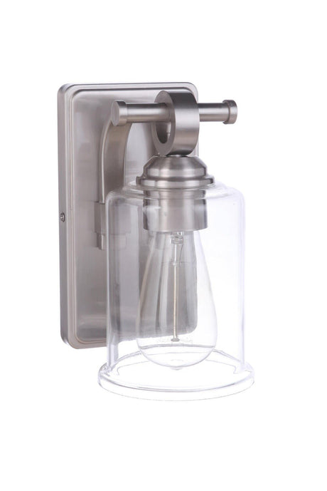 Craftmade 56401-BNK Romero 1 Light Wall Sconce Brushed Polished Nickel