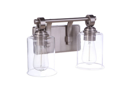Craftmade 56402-BNK Romero 2 Light Vanity Brushed Polished Nickel