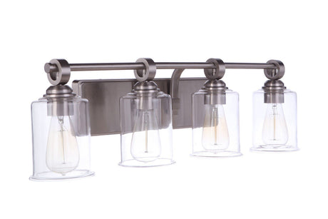 Craftmade 56404-BNK Romero 4 Light Vanity Brushed Polished Nickel