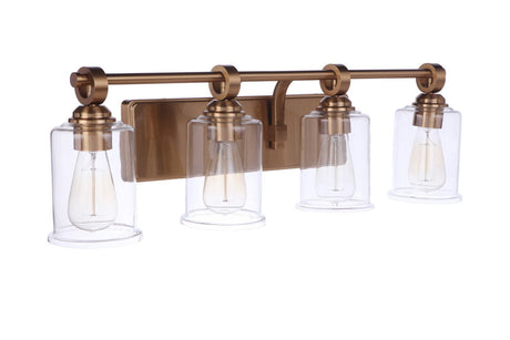 Craftmade 56404-SB Romero 4 Light Vanity Satin Brass