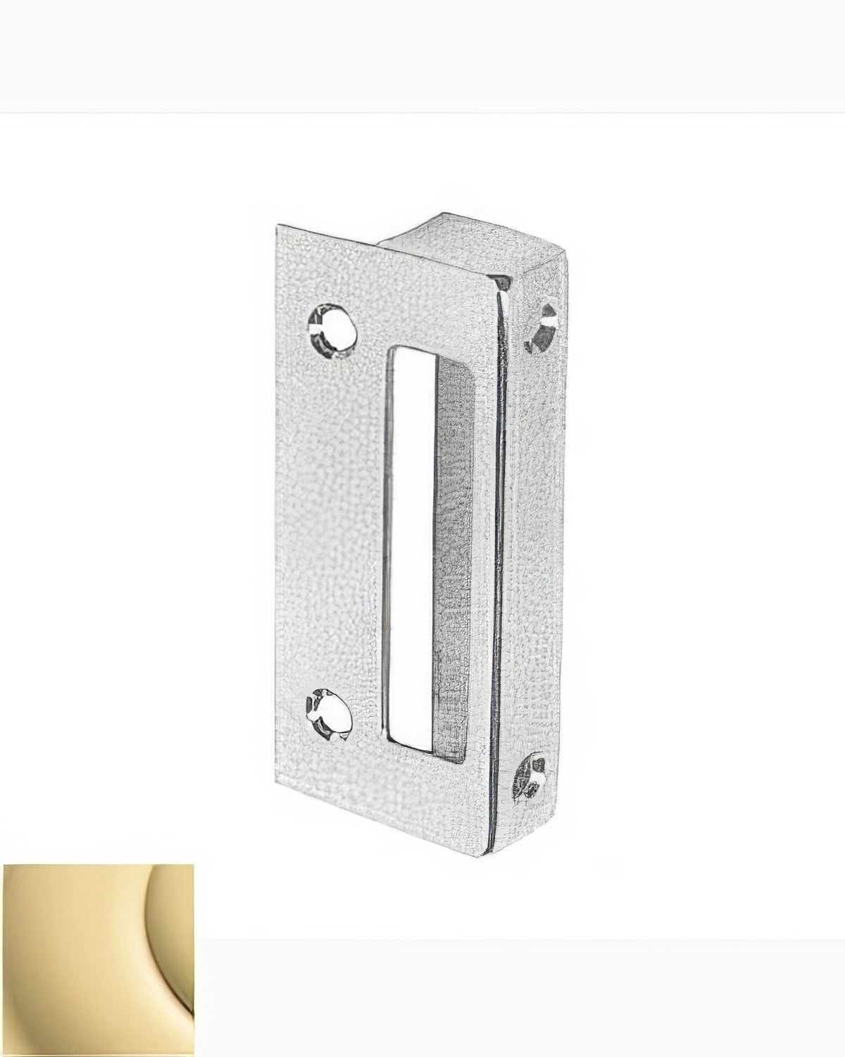 Baldwin 5671031 non lacquered brass strike plate