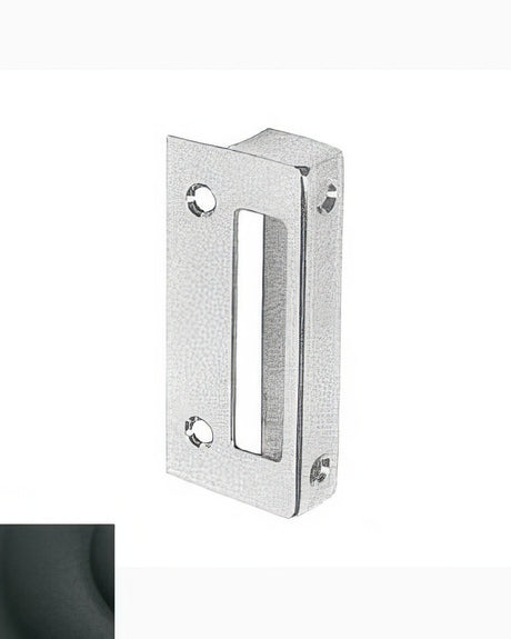 Baldwin 5671190 satin black strike plate
