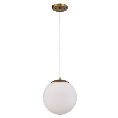 Craftmade 56891-SB-WG satin brass pendant