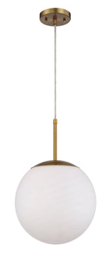 Craftmade 56892-SB-WG satin brass pendant